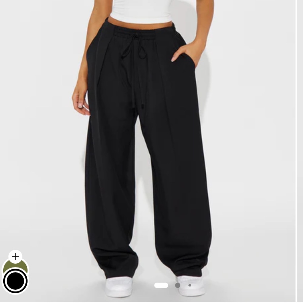 Fashion Nova Jenni Pull on Pant  black, medium NWT